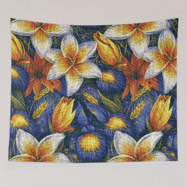 Item preview, Tropical Hibiscus and Golden Wheat Fusion designed and sold by Piotrek0001.