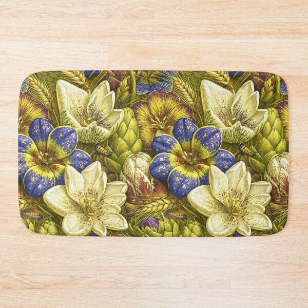 Item preview, Soft Alabaster Lilies and Botanical Foliage designed and sold by Piotrek0001.