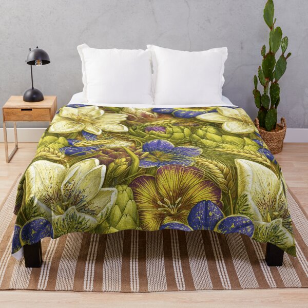 Item preview, Soft Alabaster Lilies and Botanical Foliage designed and sold by Piotrek0001.