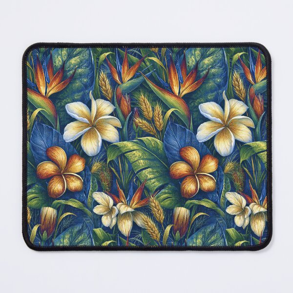 Item preview, Pacific Teal and White Hibiscus Pattern designed and sold by Piotrek0001.