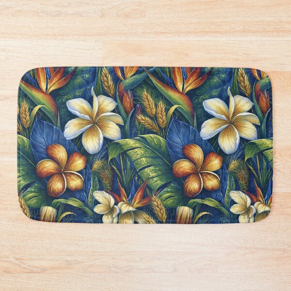 Item preview, Pacific Teal and White Hibiscus Pattern designed and sold by Piotrek0001.