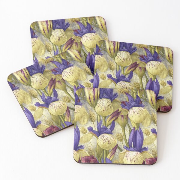 Item preview, Majestic Irises in Sunlit Garden Glow designed and sold by Piotrek0001.