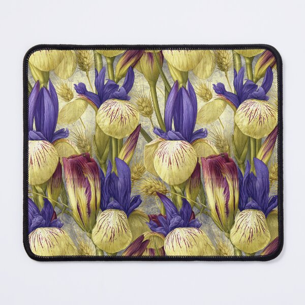 Item preview, Majestic Irises in Sunlit Garden Glow designed and sold by Piotrek0001.