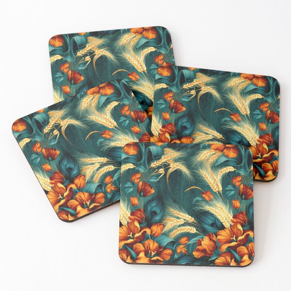Item preview, Golden Field with Daisies and Bluebells designed and sold by Piotrek0001.