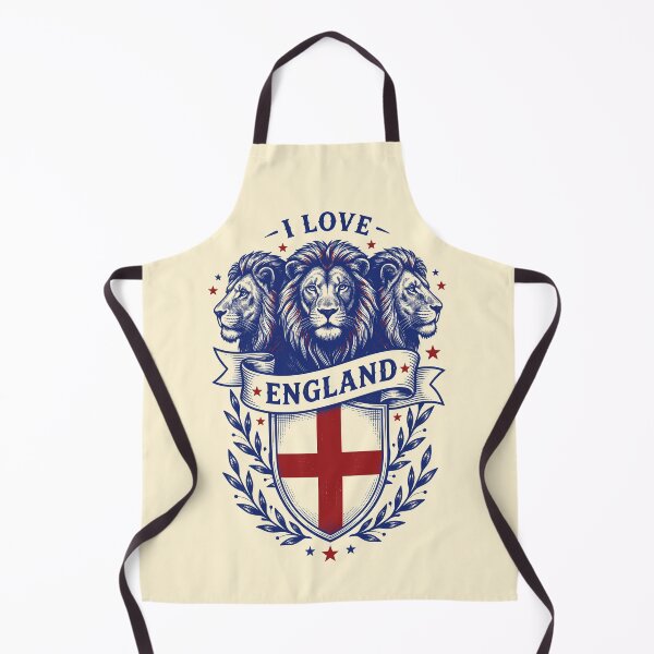 Item preview, I Love England Three Lions Vintage Crest designed and sold by 89shirts.