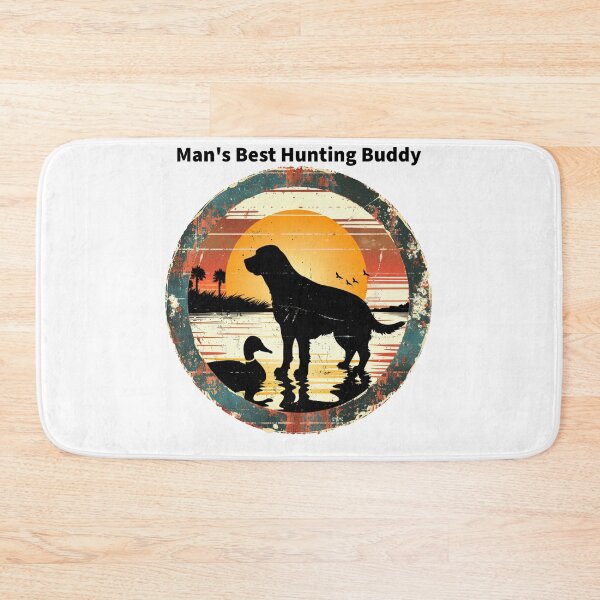 Item preview, Vintage Retro Labrador Dog Hunting Duck Sunset Gift T-Shirt designed and sold by TrendyGalaxy.