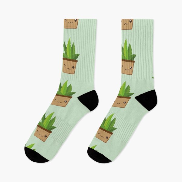 Item preview, Funny Aloe Vera Plant Cartoon Illustration designed and sold by Hakubiya.
