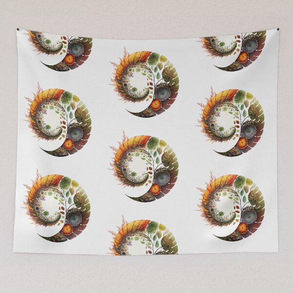 Item preview, Four Seasons Nature Spiral in a Circle designed and sold by RAGANADesign.