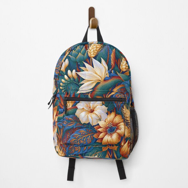 Item preview, Azure Dreams and Orange Floral Mosaic designed and sold by Piotrek0001.