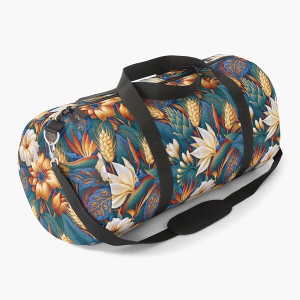 Item preview, Azure Dreams and Orange Floral Mosaic designed and sold by Piotrek0001.