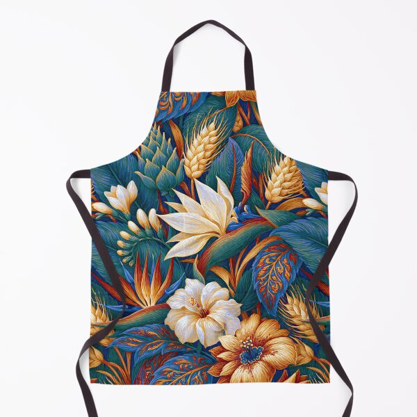 Item preview, Azure Dreams and Orange Floral Mosaic designed and sold by Piotrek0001.
