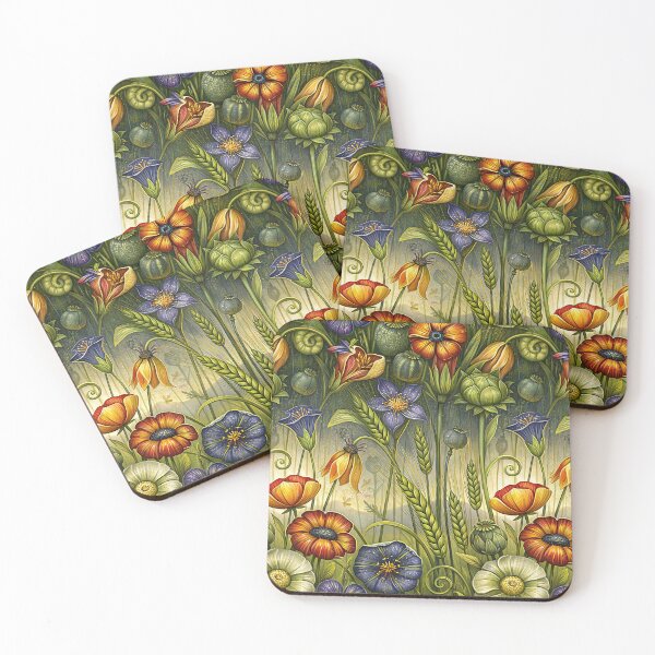 Item preview, Summer Poppies and Botanical Garden Art designed and sold by Piotrek0001.