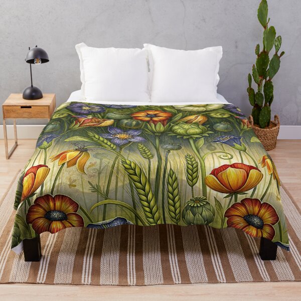 Item preview, Summer Poppies and Botanical Garden Art designed and sold by Piotrek0001.