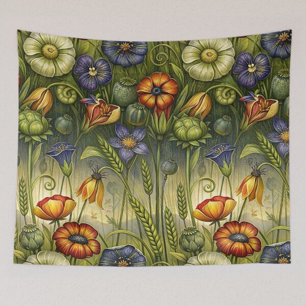 Item preview, Summer Poppies and Botanical Garden Art designed and sold by Piotrek0001.