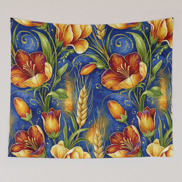 Item preview, Starry Night Wheat and Floral Constellation designed and sold by Piotrek0001.