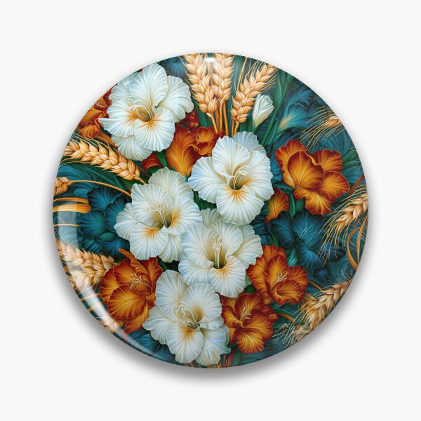 Item preview, Deep Teal Floral Tapestry and White Daisies designed and sold by Piotrek0001.