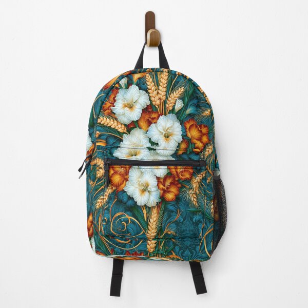 Item preview, Deep Teal Floral Tapestry and White Daisies designed and sold by Piotrek0001.