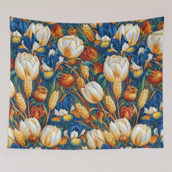 Item preview, Vertical Floral Harmony and Golden Grain designed and sold by Piotrek0001.