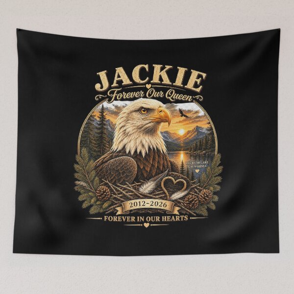 Item preview, Jackie Forever Our Queen Big Bear Bald Eagle Memorial designed and sold by VioletNance.