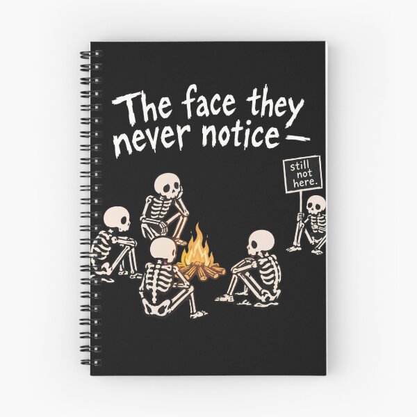 Item preview, The Face They Never Notice Skeleton Campfire Humor designed and sold by Mindful56.