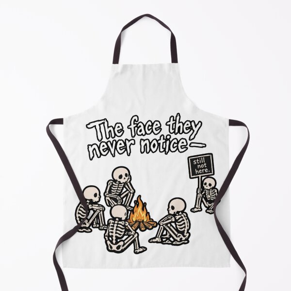 Item preview, The Face They Never Notice Skeleton Campfire Humor designed and sold by Mindful56.