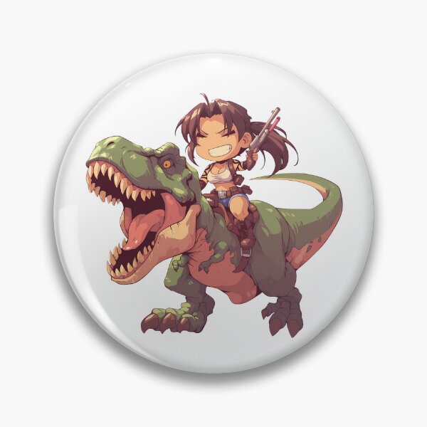 Item preview, Revy Black Lagoon Chibi Dinosaur Jungle Adventure designed and sold by Dashsopaner.