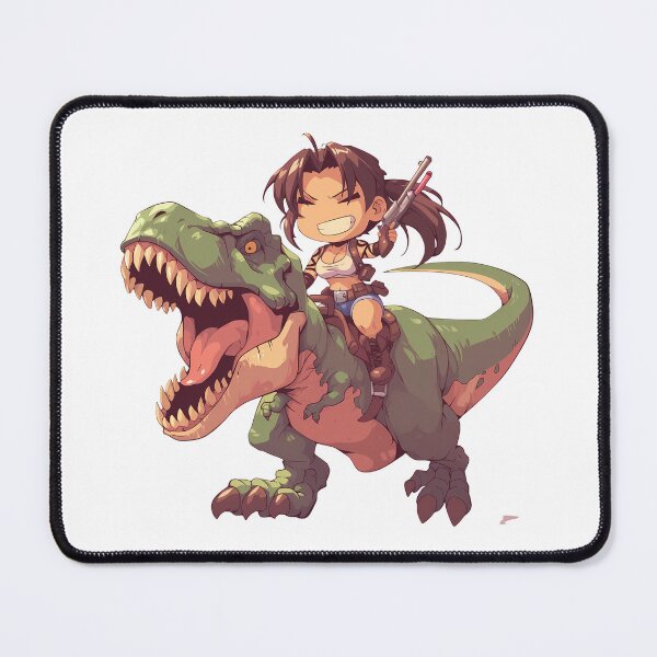 Item preview, Revy Black Lagoon Chibi Dinosaur Jungle Adventure designed and sold by Dashsopaner.