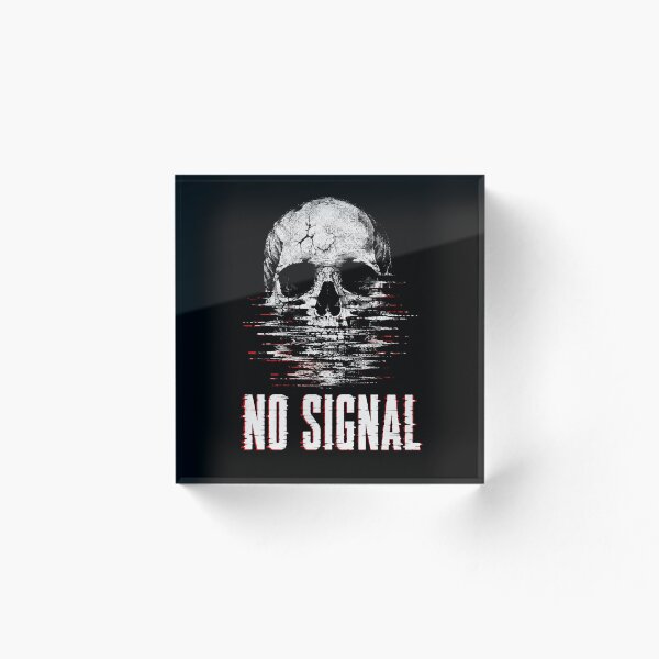 Item preview, No Signal Glitch Skull Streetwear T-Shirt designed and sold by Airmiro.