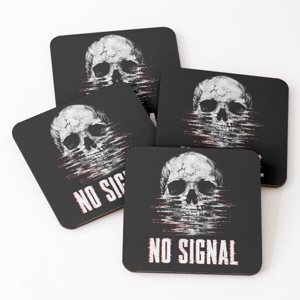 Item preview, No Signal Glitch Skull Streetwear T-Shirt designed and sold by Airmiro.
