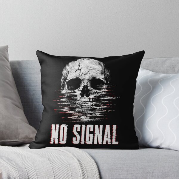 Item preview, No Signal Glitch Skull Streetwear T-Shirt designed and sold by Airmiro.