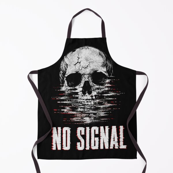 Item preview, No Signal Glitch Skull Streetwear T-Shirt designed and sold by Airmiro.