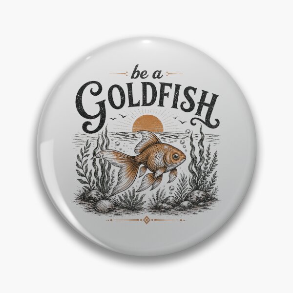 Item preview, Be a goldfish Happiest animal in the world, with a 10-second memory designed and sold by Olena Du.