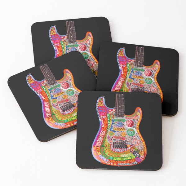 Item preview, Painted Rocky Guitar Beatle Graffiti Pop designed and sold by ZeroParadox.