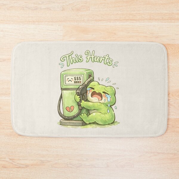 Item preview, Cute "This Hurts" Crying Frog Fuel Pump | Kawaii Gas Prices Humor designed and sold by Moons Studio.