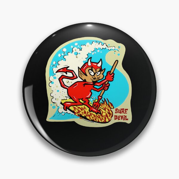 Item preview, 1960s Style Surf Devil Longboard Surfing designed and sold by ZeroParadox.
