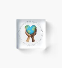 Change The World Acrylic Block