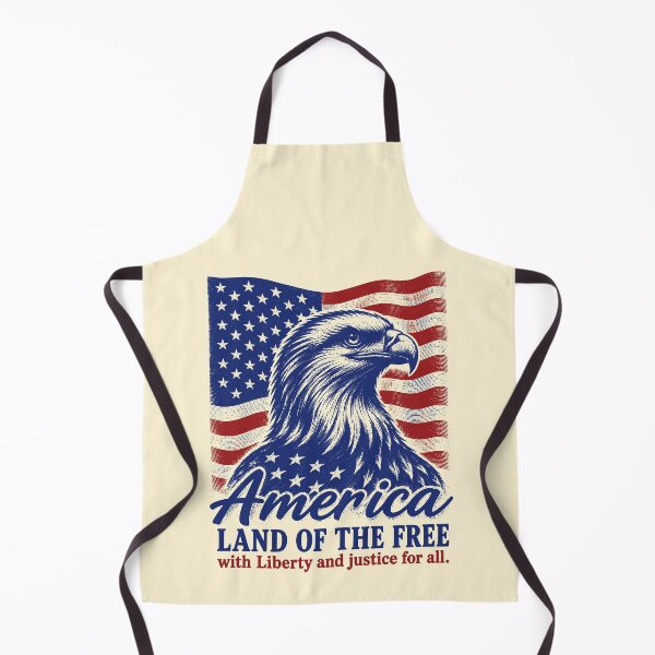 Item preview, Patriotic USA Land of the Free Retro Artwork designed and sold by 89shirts.