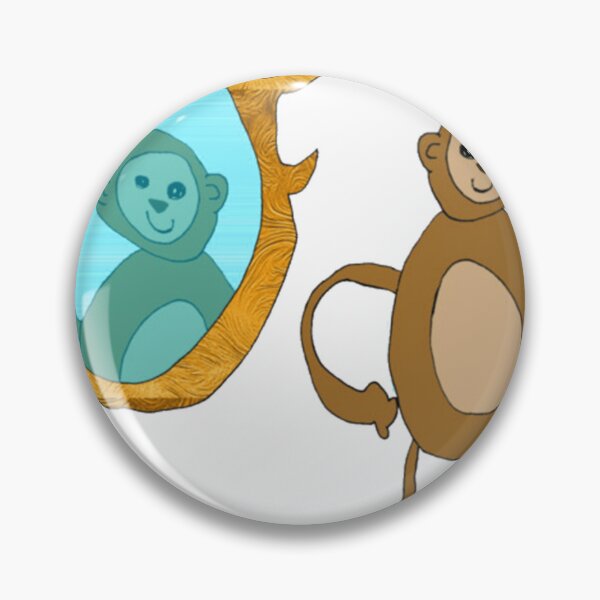 Item preview, Monkey in Mirror  designed and sold by karmalarson.