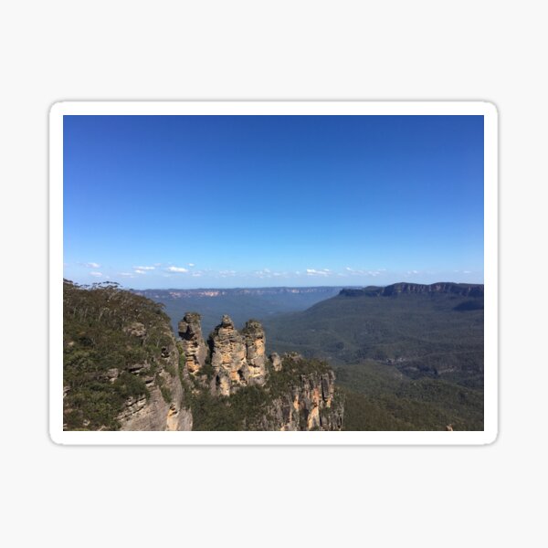View from the Three Sisters, Blue Mountains, New South Wales, Australia Sticker