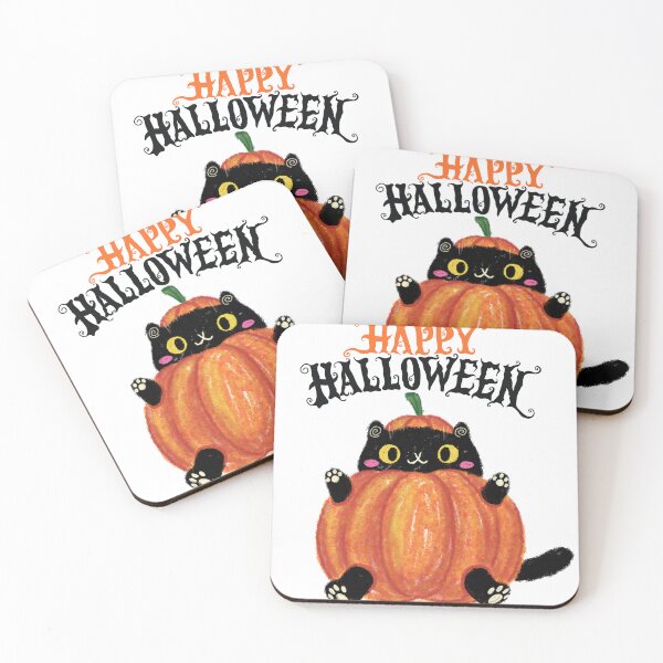 Item preview, Happy Halloween Pumpkin Cat designed and sold by 4viella.