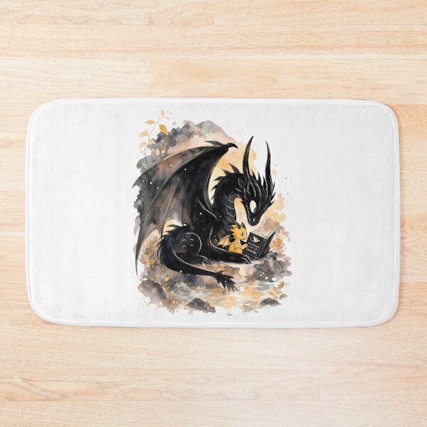 Item preview, Fourth Wing Dragons Reading Together Cute Tairn And Andarna designed and sold by Rising Drake.