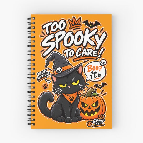 Item preview, Grumpy Black Cat Halloween Jack O Lantern designed and sold by Grump and Co.