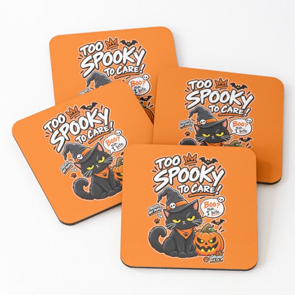 Item preview, Grumpy Black Cat Halloween Jack O Lantern designed and sold by Grump and Co.