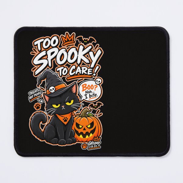 Item preview, Grumpy Black Cat Halloween Jack O Lantern designed and sold by Grump and Co.