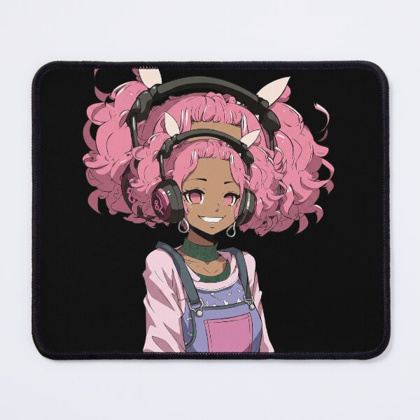 Item preview, Pink Anime Girl Headphones designed and sold by geraldreidw.