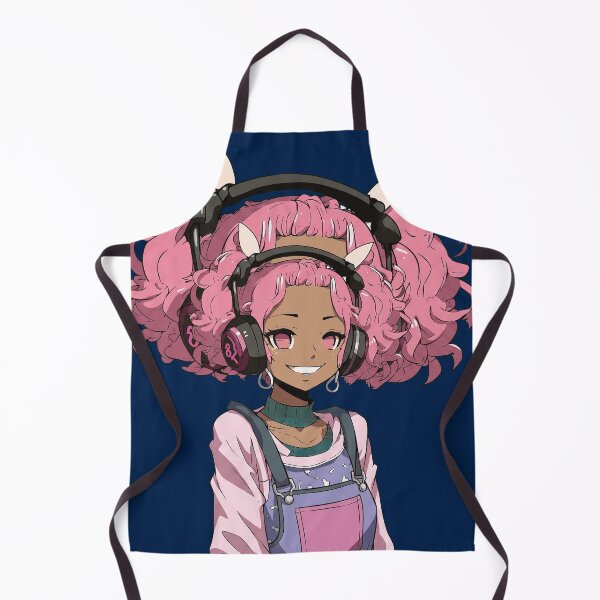 Item preview, Pink Anime Girl Headphones designed and sold by geraldreidw.