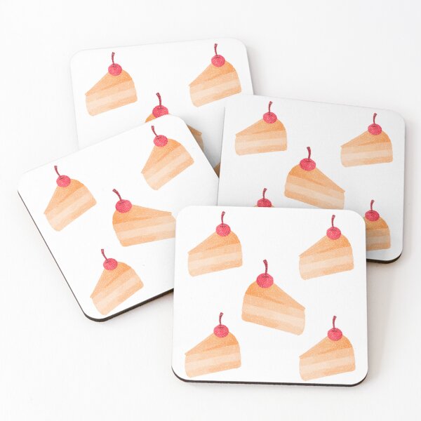 Item preview, Many pieces of cake with cherry  designed and sold by EnjoyArtWorld.