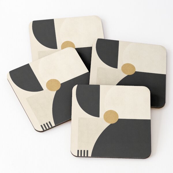 Item preview, Black Ivory Gold Geometric Balance designed and sold by Zaramodo.