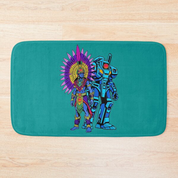 Item preview, Aztec Warrior and Cybernetic Mech designed and sold by KungPowUnicorn.
