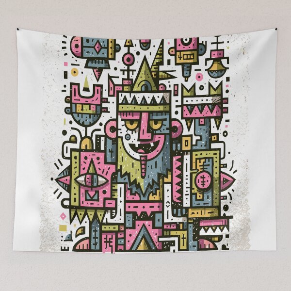 Item preview, Colorful Abstract Geometric Tribal Spirit Design designed and sold by Romgora.